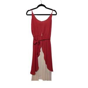 Vintage Michael Phillips Red Chiffon Dress